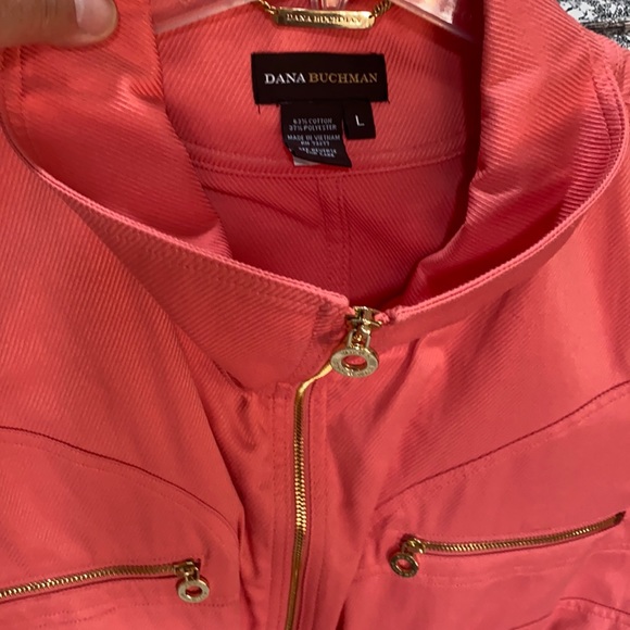 DANA BUCHMAN Sports Jacket 63% Cotton ZIP up NICE - Picture 3 of 14